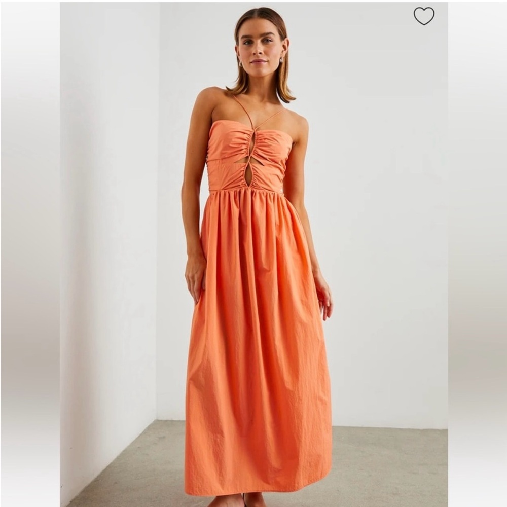 Rails Halter Orange Dress